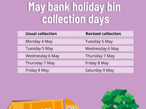 Early May bank holiday graphic